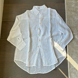Vitamin A Playa Linen Boyfriend Shirt